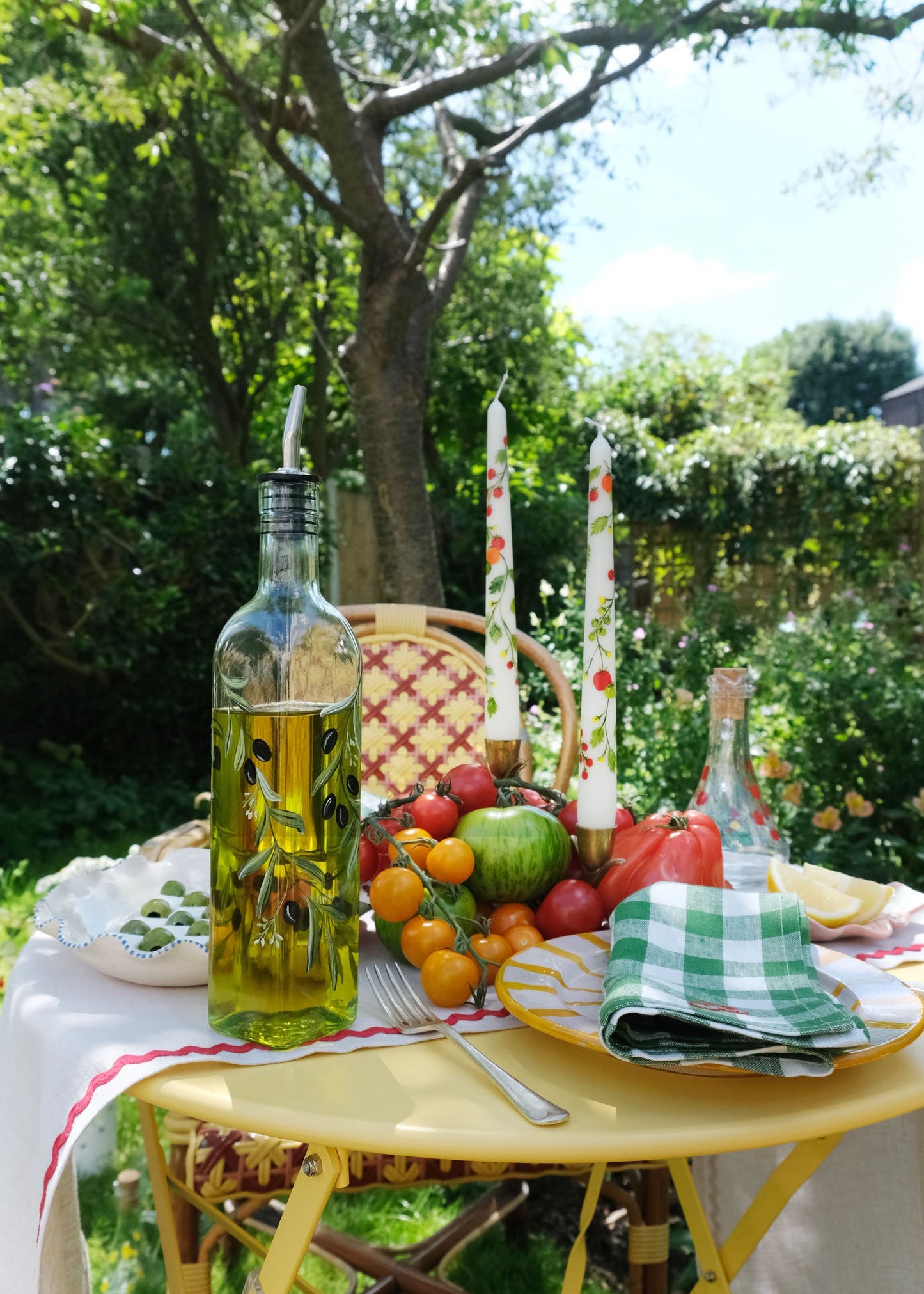 Verres highball côtelés Limoncello lot de 2