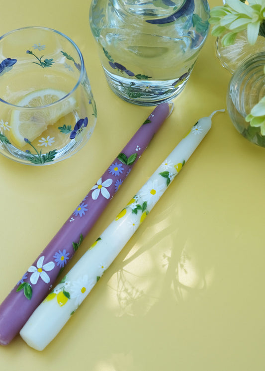 Bougie printanière rose orchidée