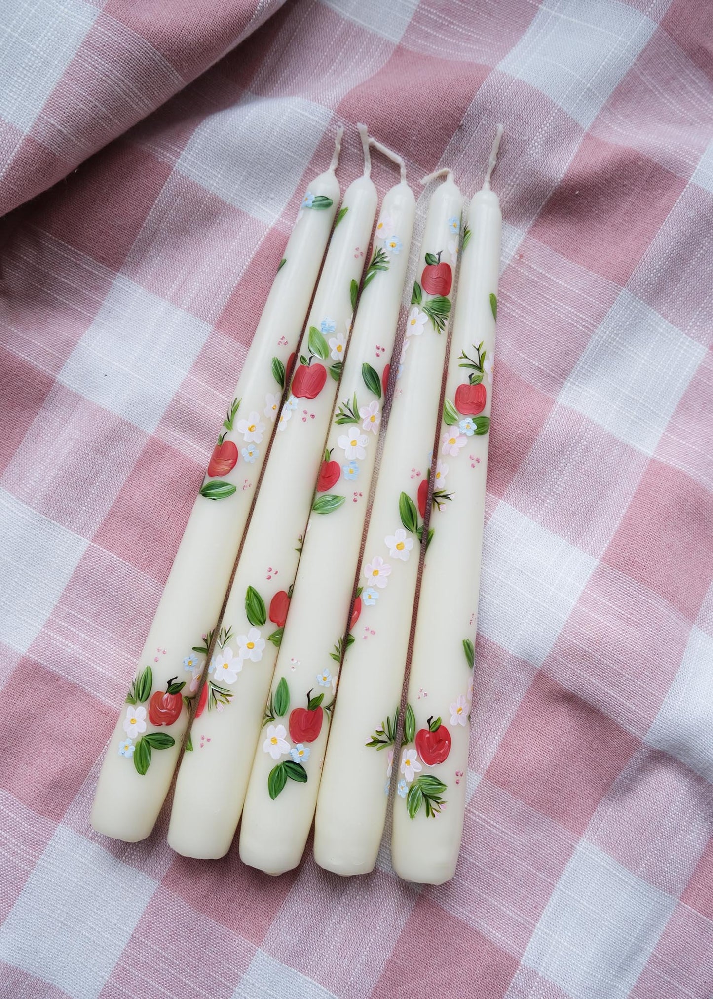 Bougie marguerite bleue