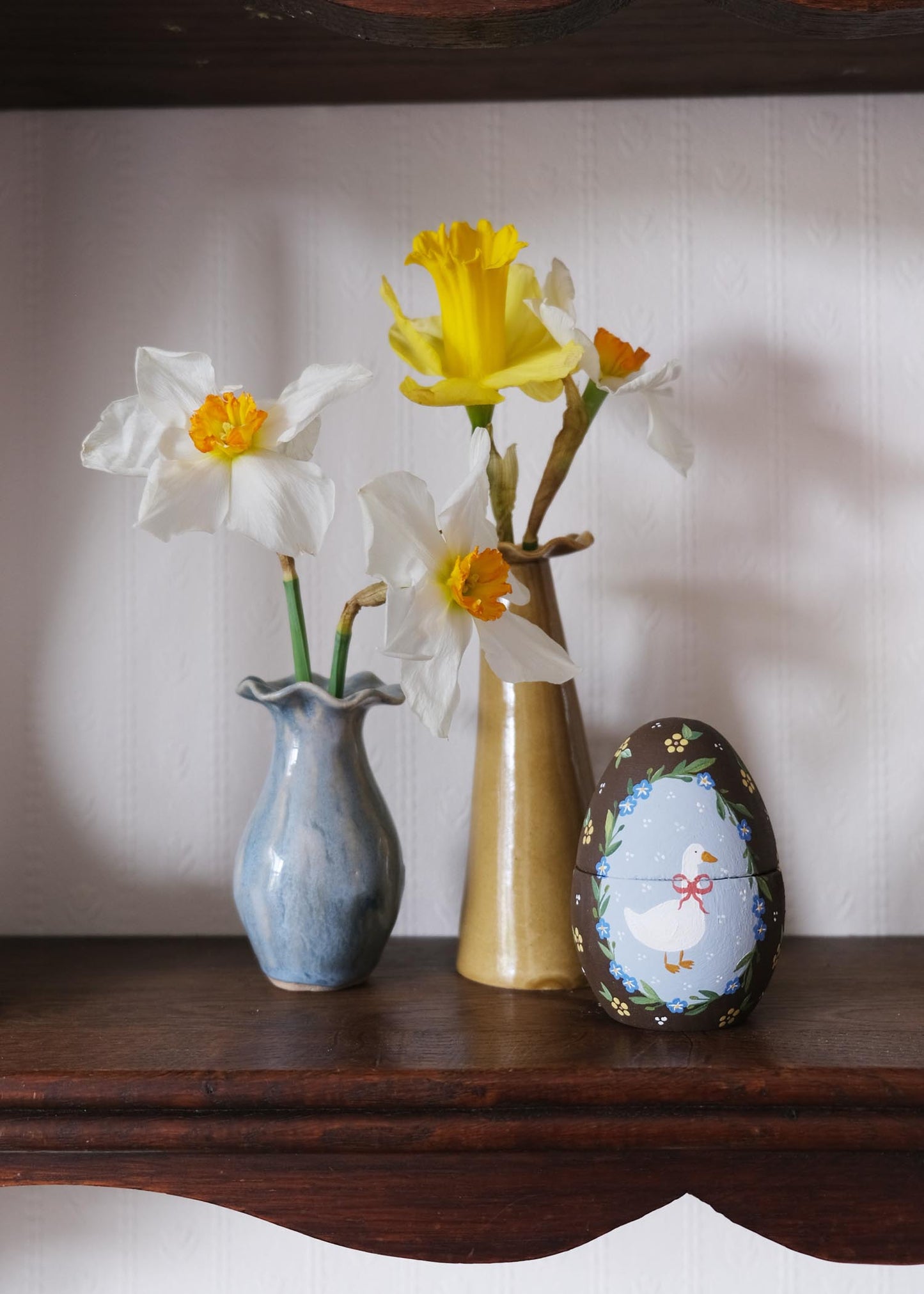 Silly goose wooden egg