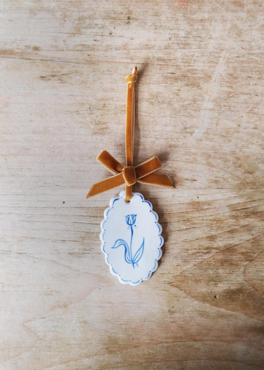 Petite tulipe verte murale