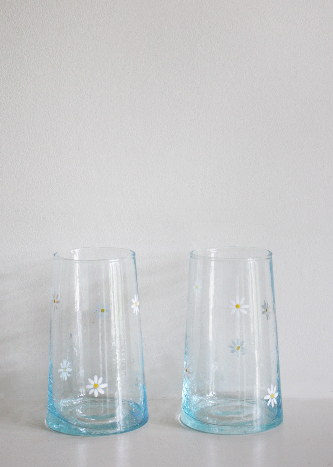 Daisy recycled glasses set of 2