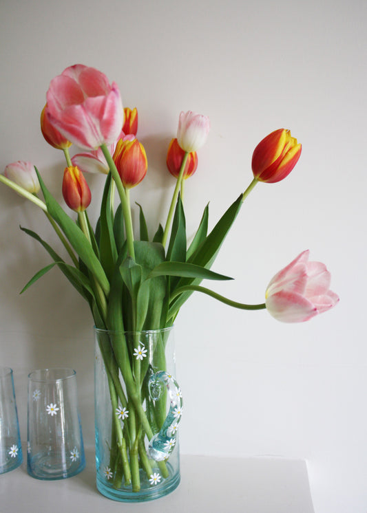 Pichet en verre recyclé Daisy