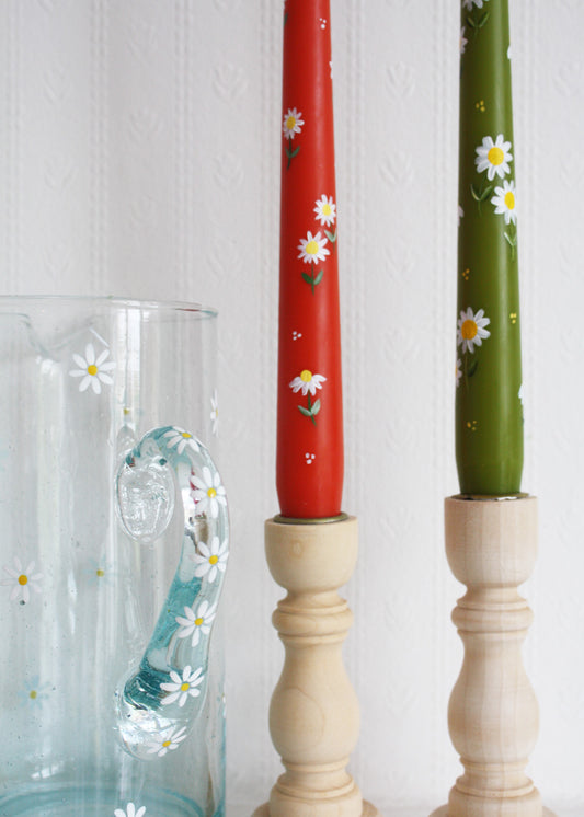 Bougie orange brûlée par Daisy