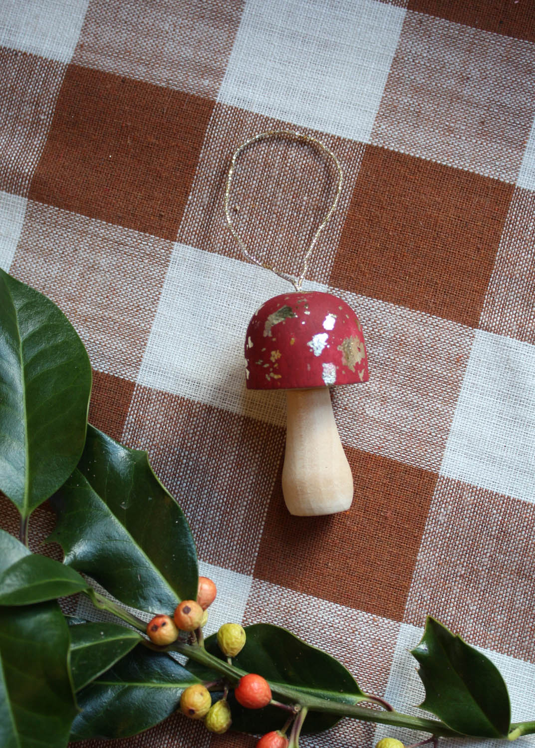 Gold leaf magic mushroom