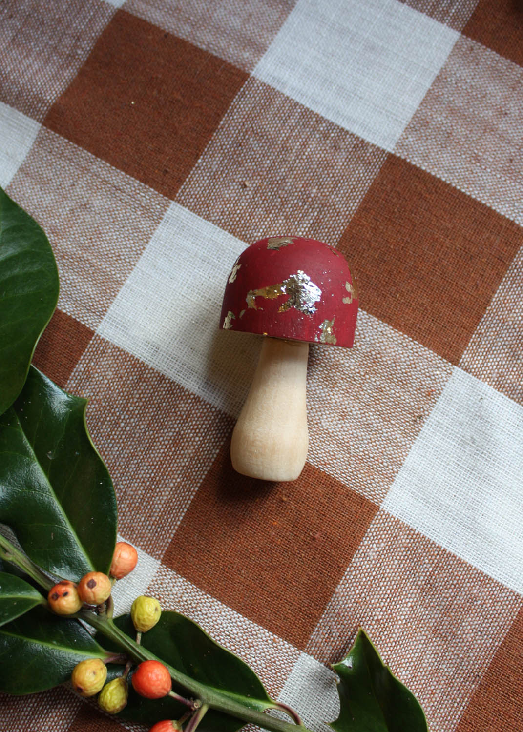 Gold leaf magic mushroom