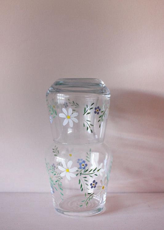 Ensemble carafe et verre Cosmos & Myosotis Me Not