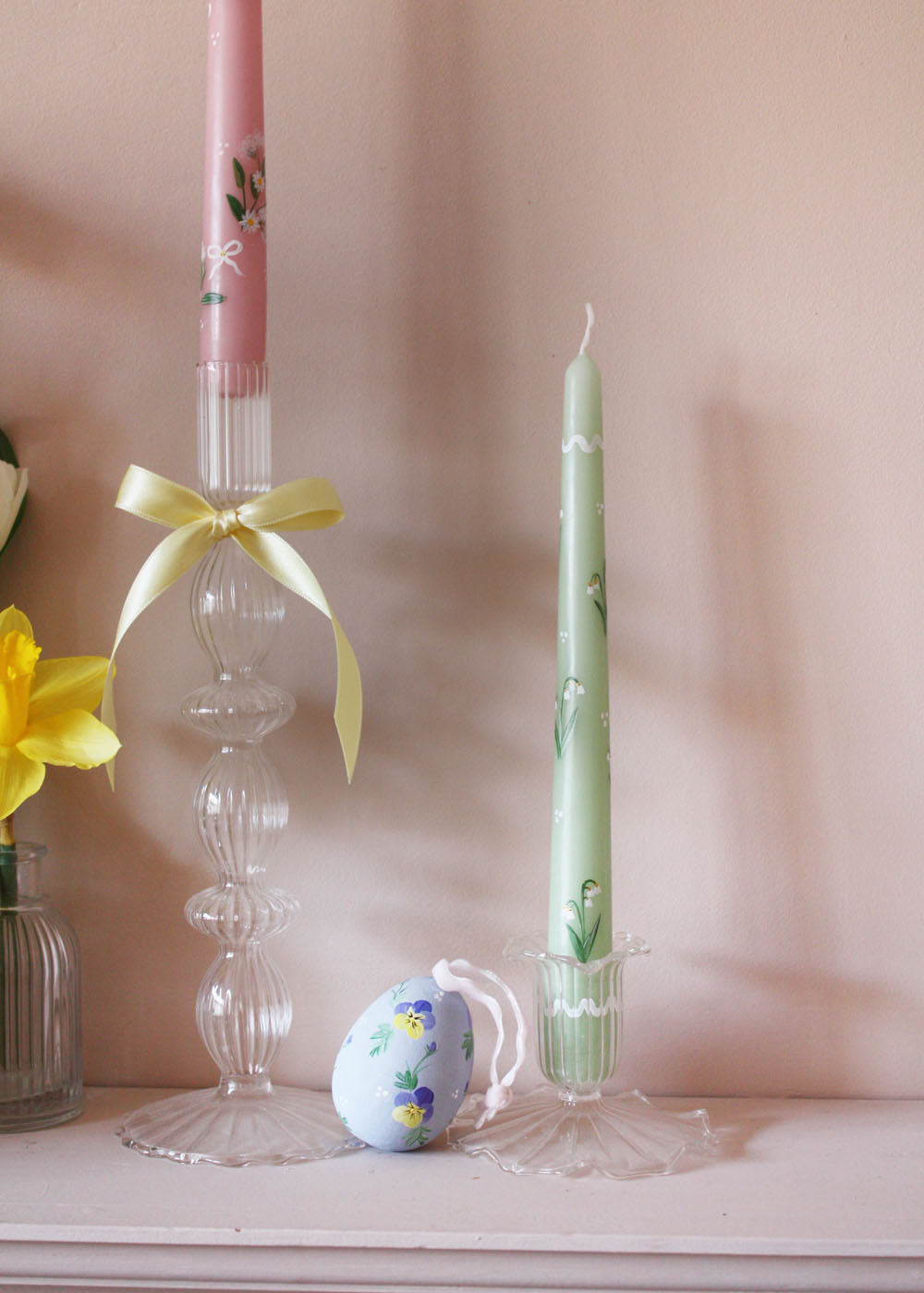 Snow drop candle