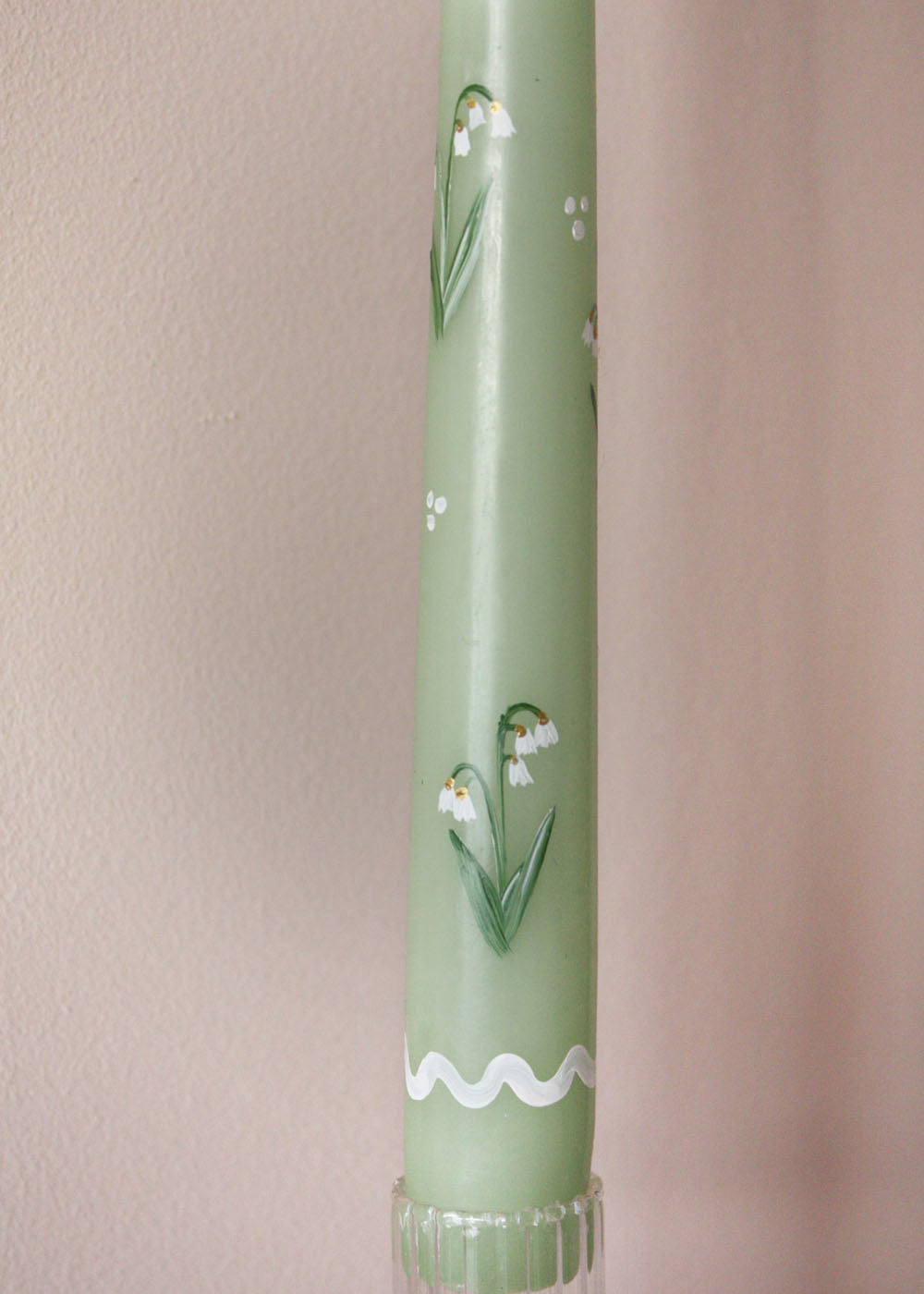 Snow drop candle
