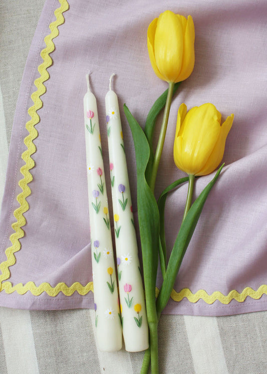 Bougie Tulipes & Marguerites
