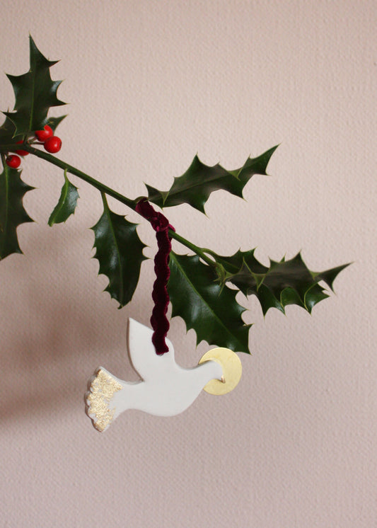 Boule de verre florale festive