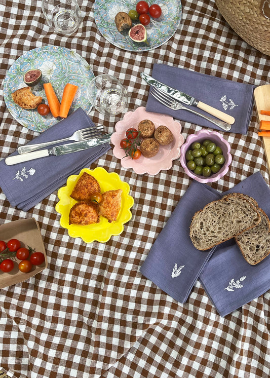 Lot de 2 serviettes en lin Mimosa