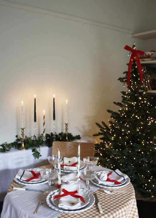 Petit bougeoir plissé en verre