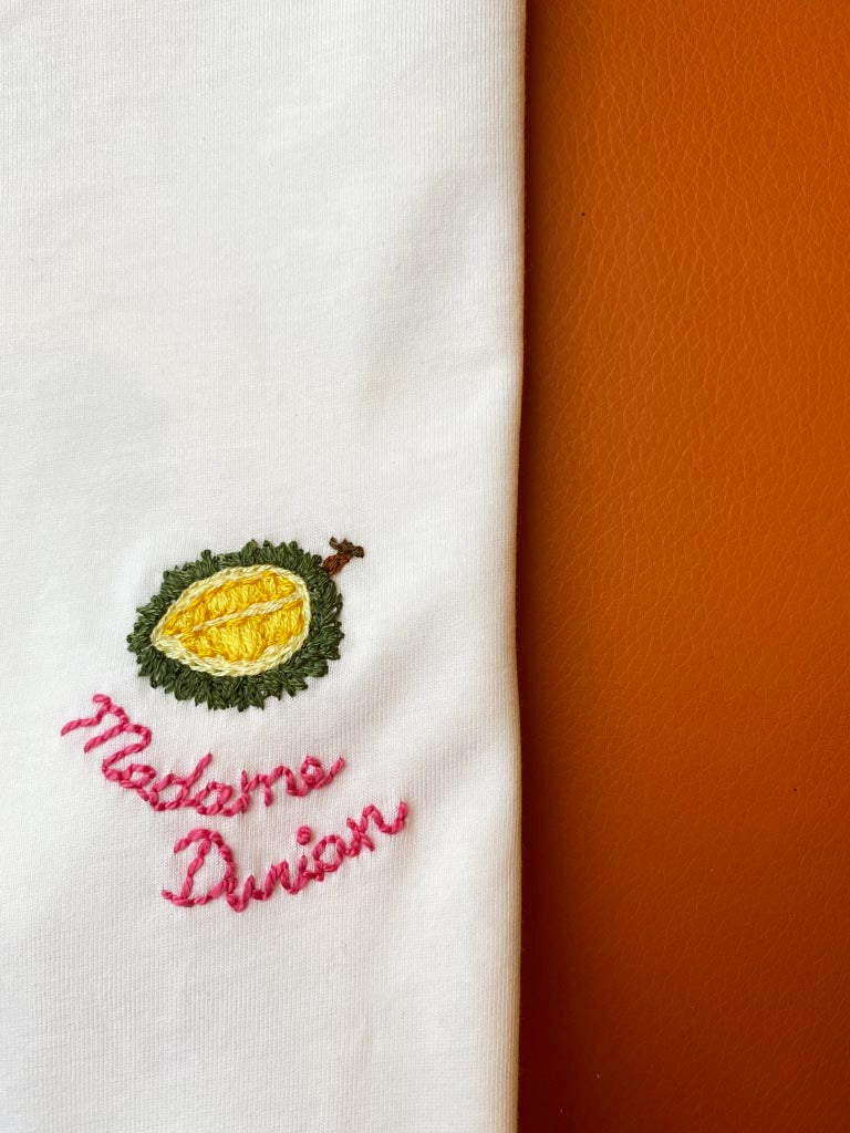 Personalised embroidered unisex organic cotton T-shirt