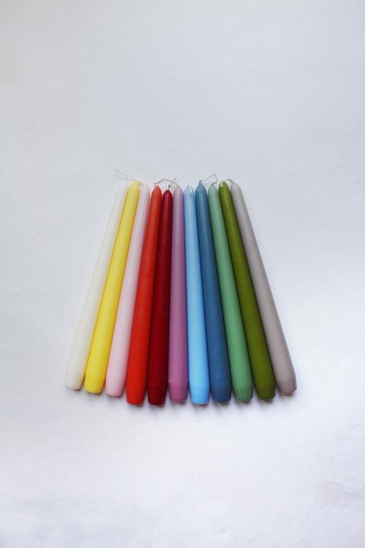 Bougie conique peinte à la main sur mesure