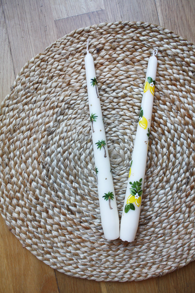 Palm tree candle