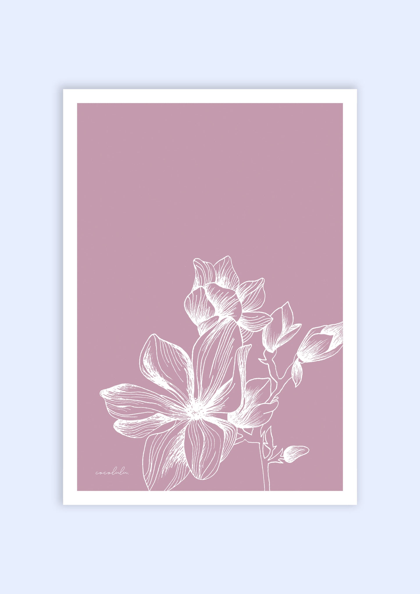 Flora lilac print