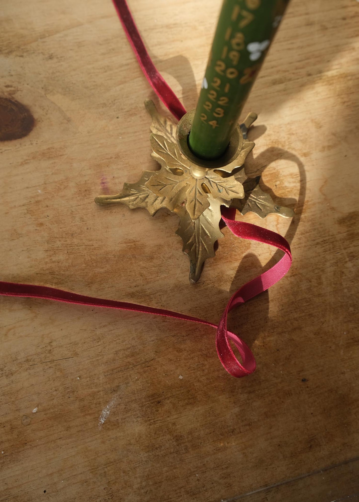 festive extra tall Advent candle