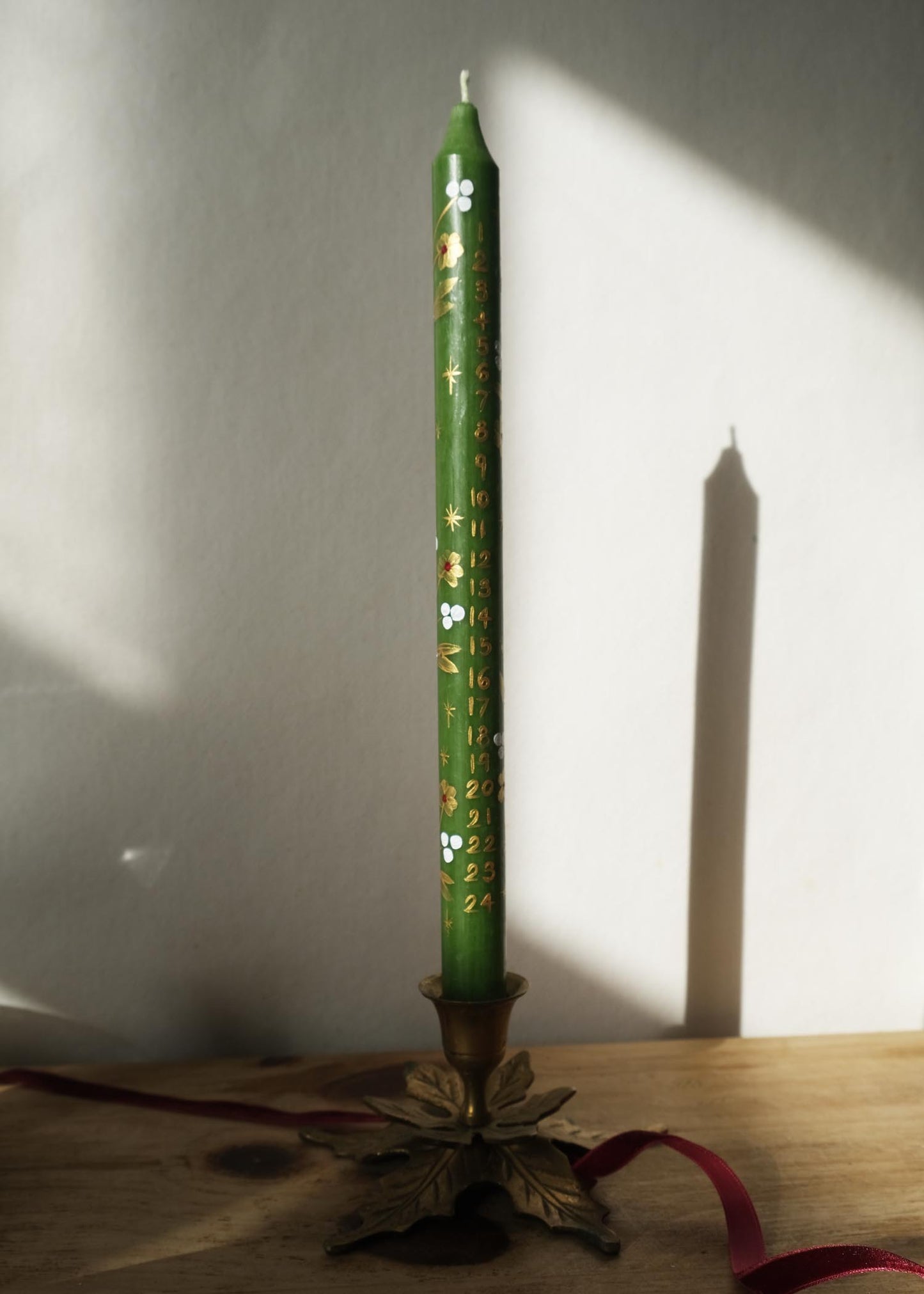 festive extra tall Advent candle