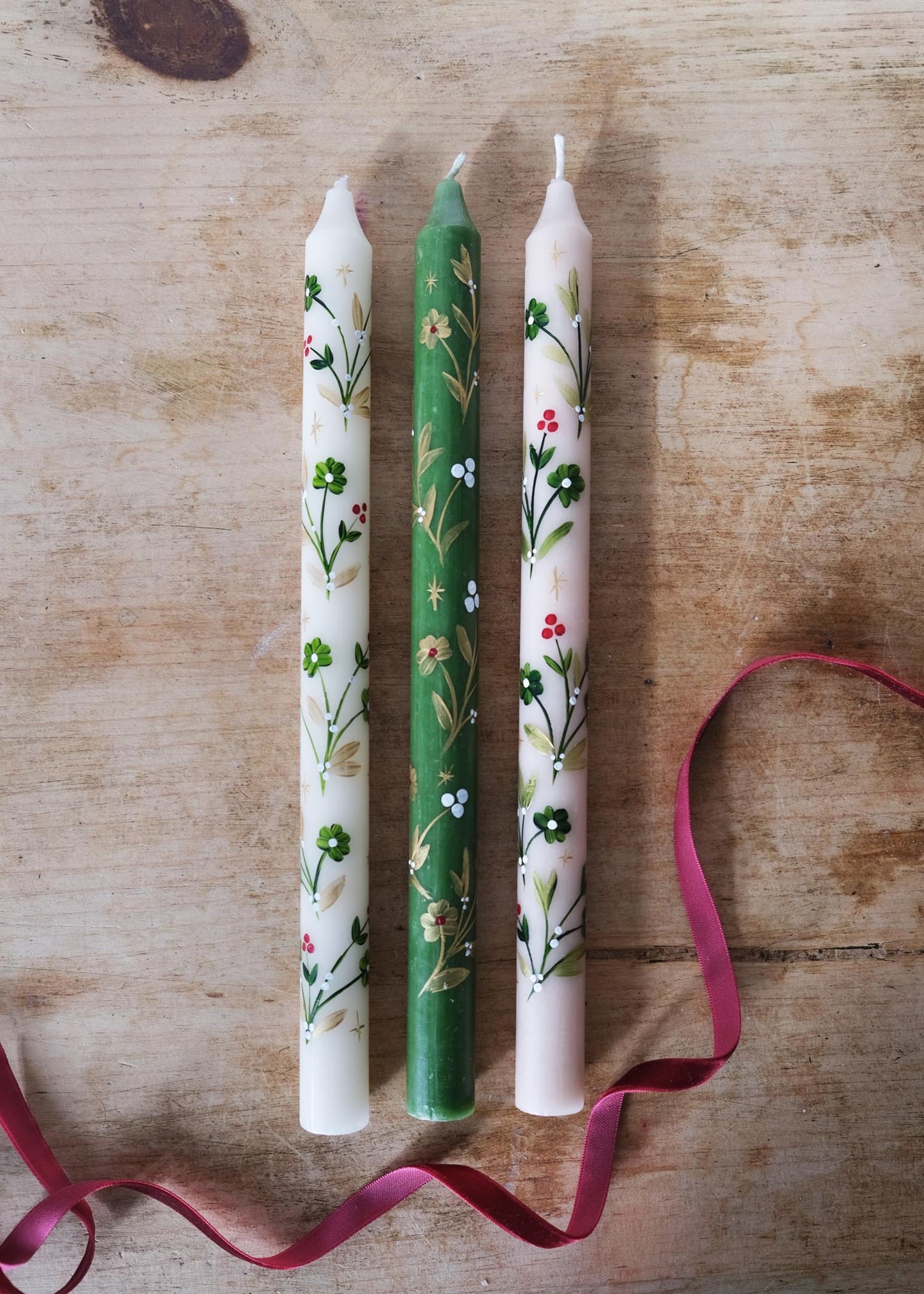 festive extra tall Advent candle