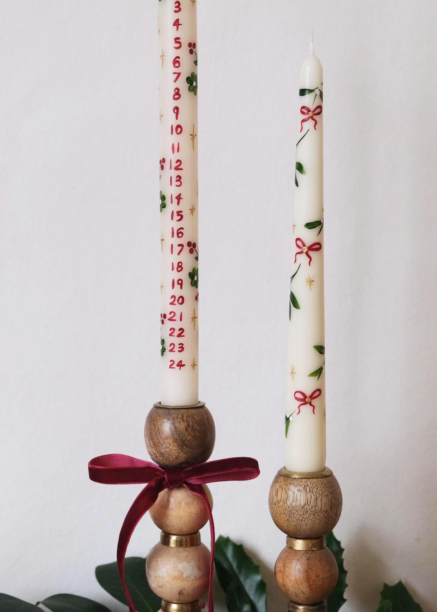 festive extra tall Advent candle