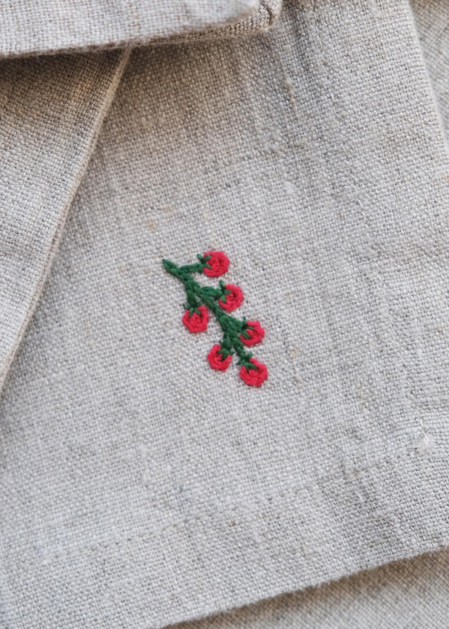 Lot de 2 serviettes en lin Potager