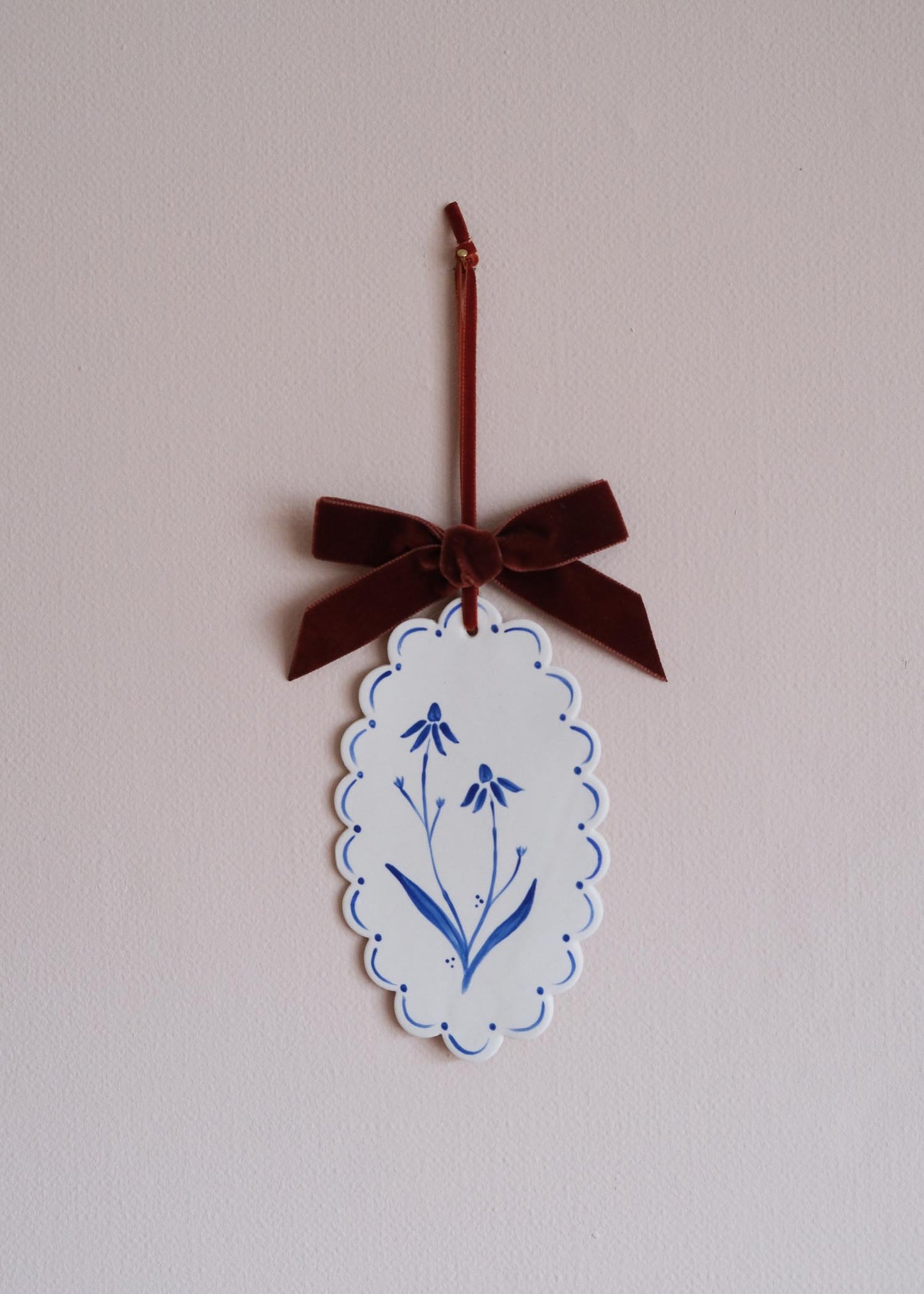 Large blue rudbeckia wall hanging