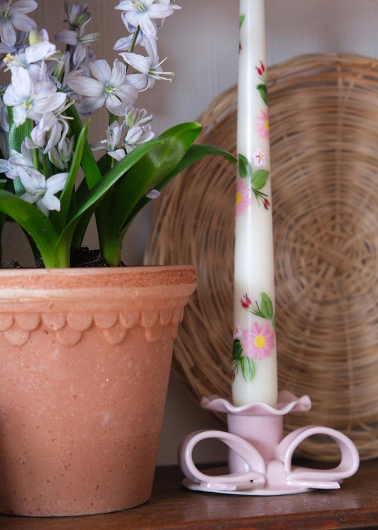 So Souk pink Aster candle