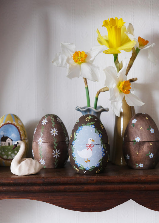 Silly goose wooden egg