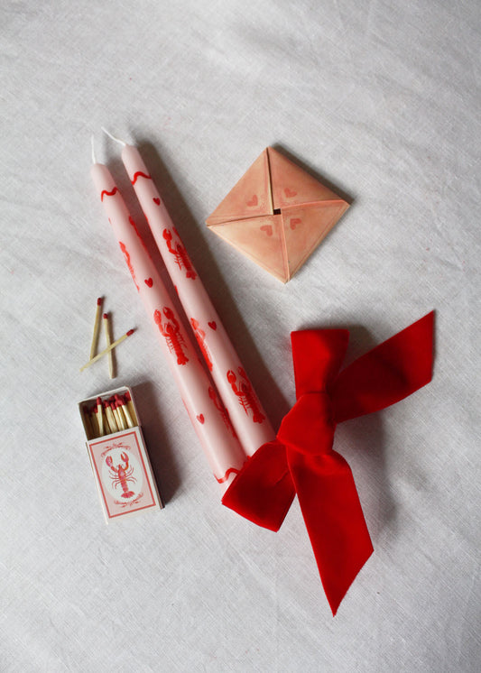 Cocolulu x Chloe Designs Things Ric-rac Lobster candles and match box set
