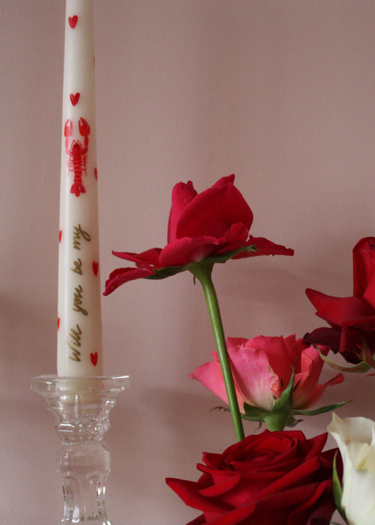 Will you be my lobster candle