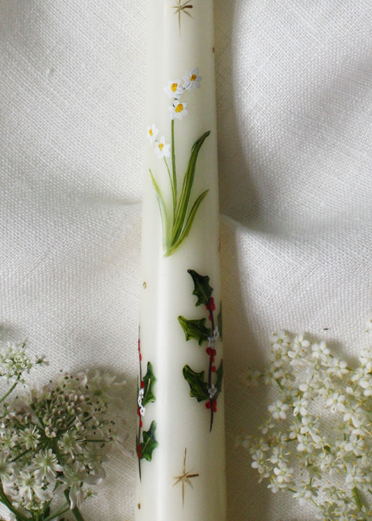 Birth flower December - Narcissus & holly