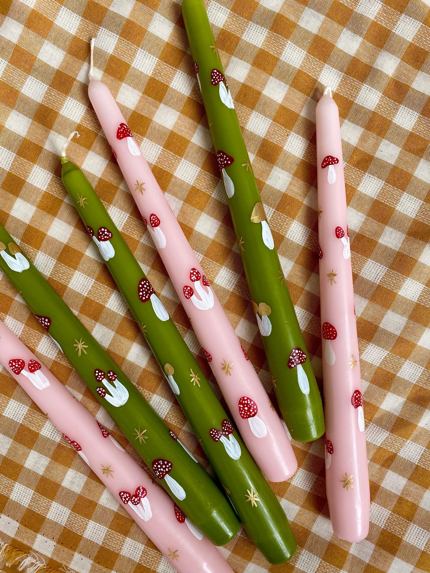 Bougie champignons magiques