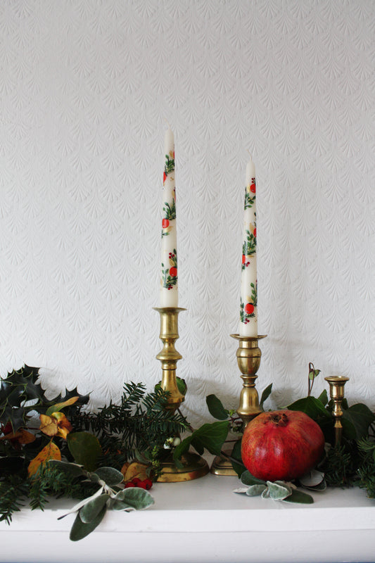 Festive fruity garland candle