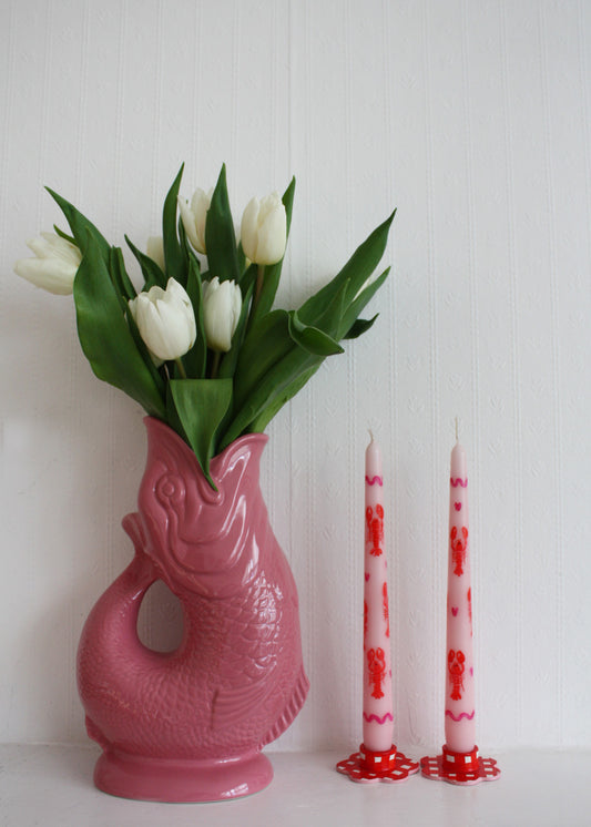 Lobster love candle