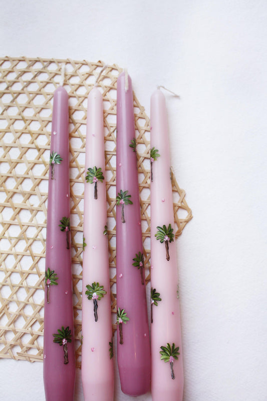Palm tree candle