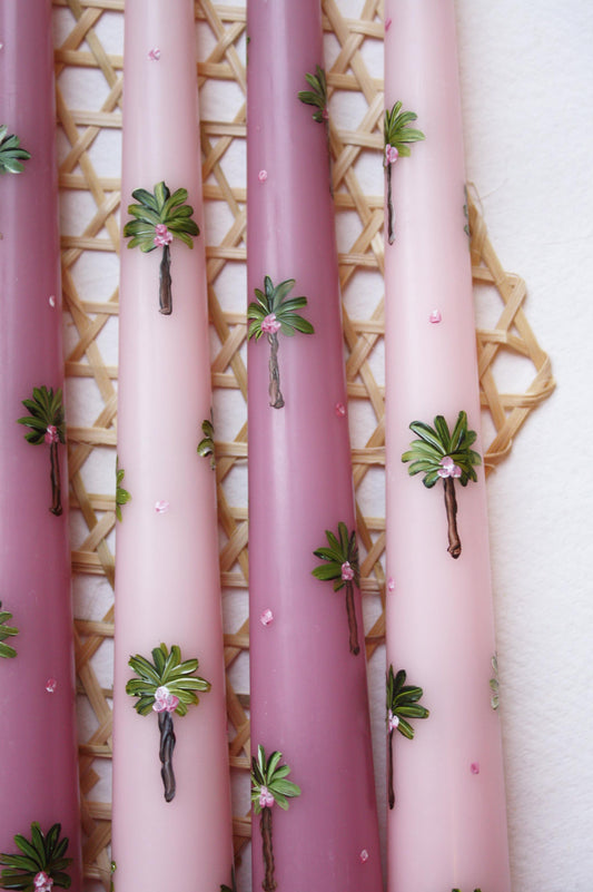 Palm tree candle
