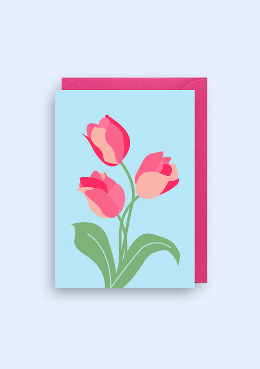 Carte tulipe