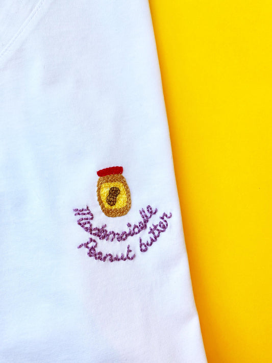 T-shirt Mademoiselle beurre de cacahuète en coton bio