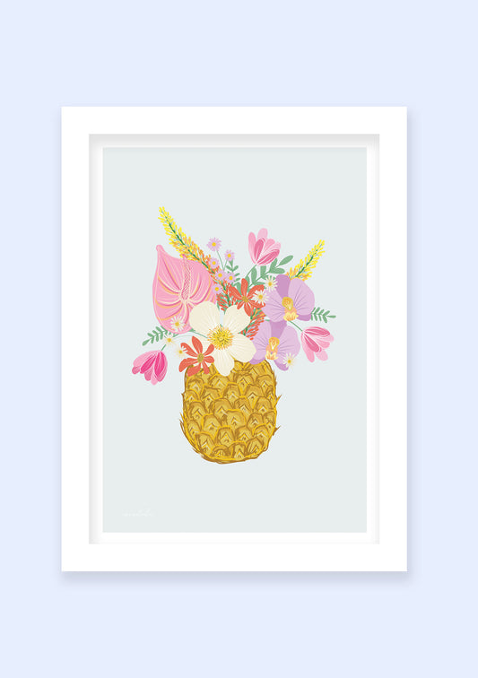 Floral Ananas print