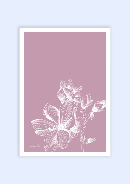Flora lilac print