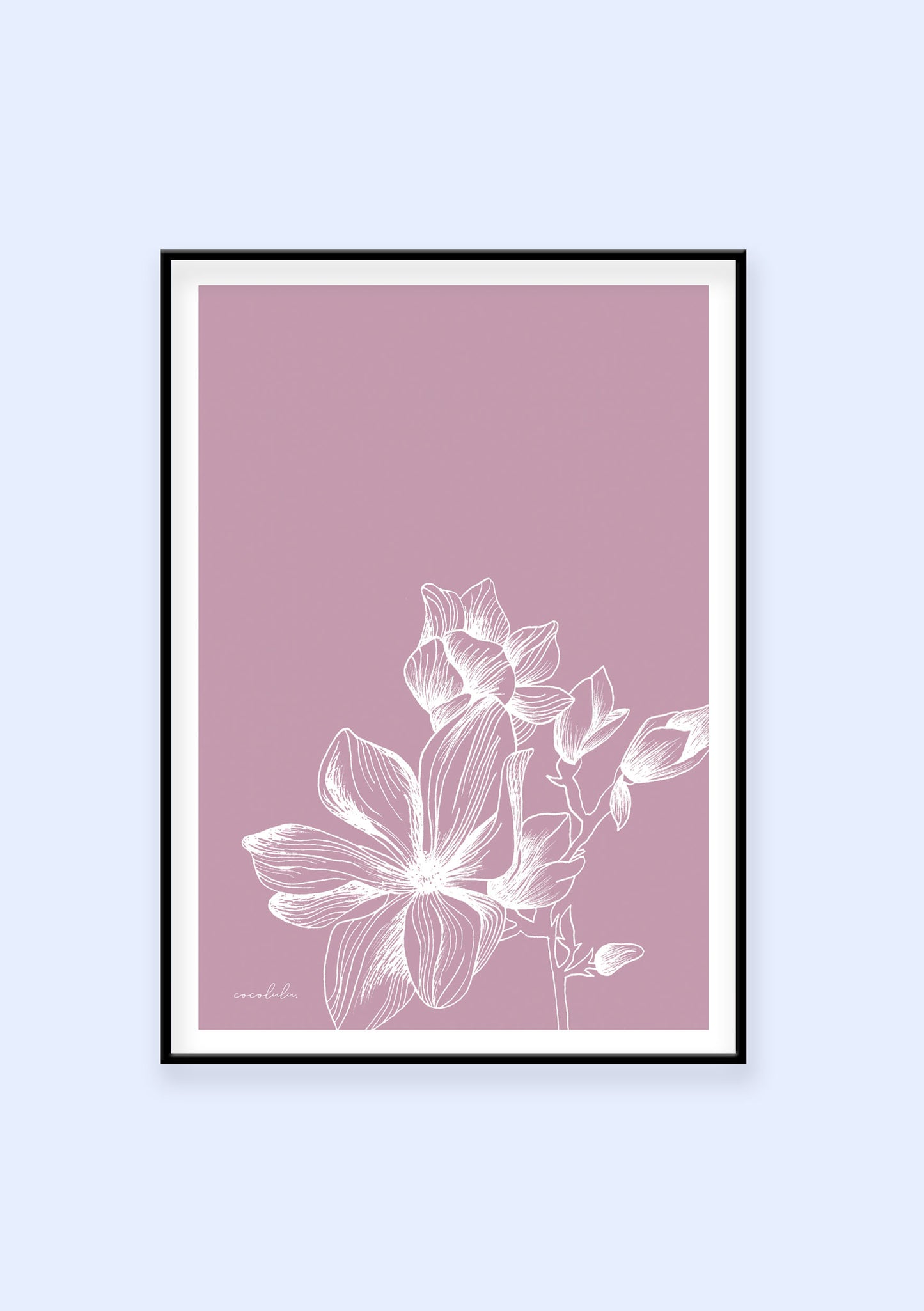 Flora lilac print