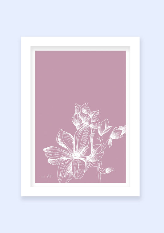 Imprimé Flora lilas